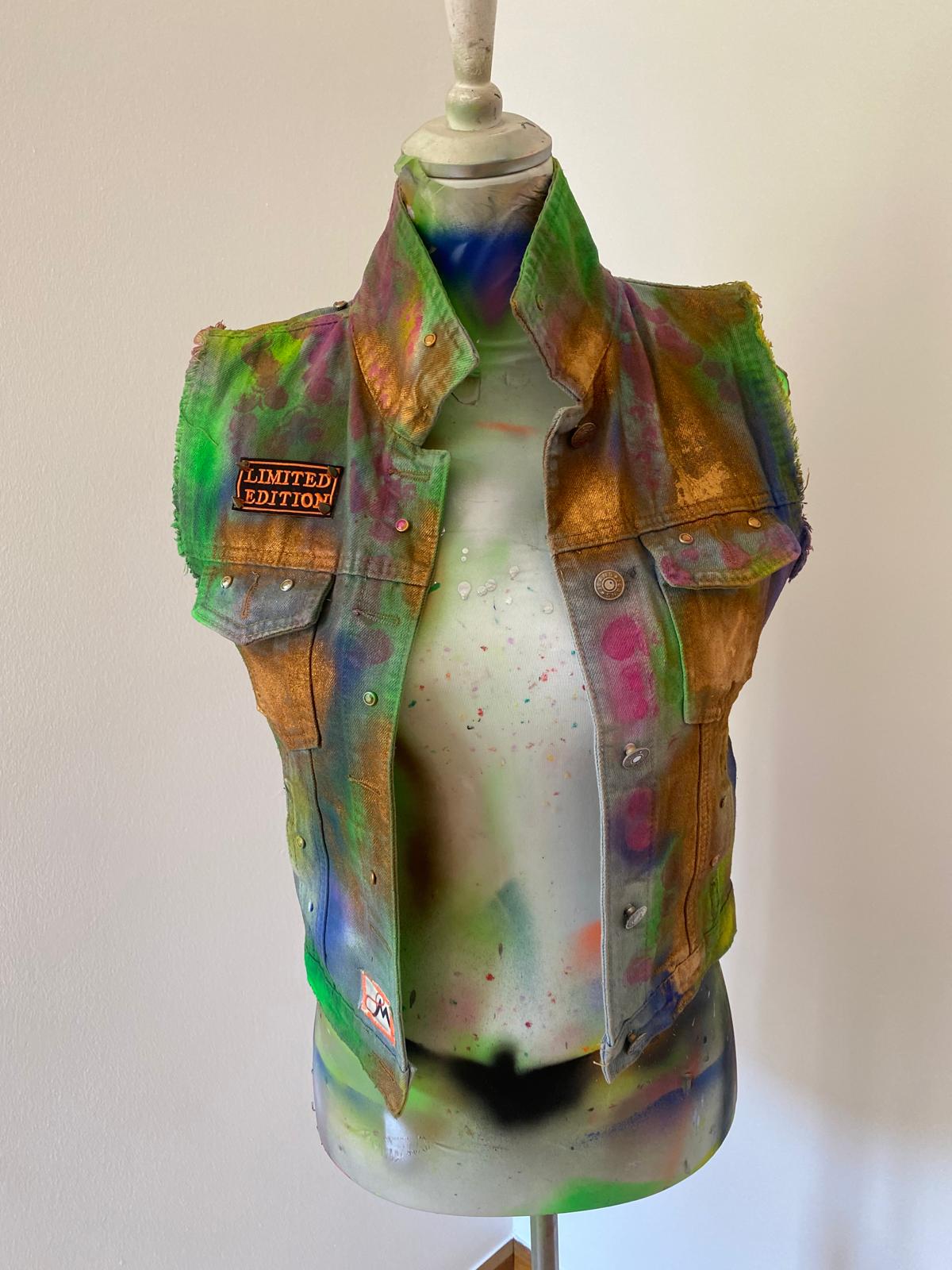 Gilet Denim Fosforescente 8M – Fenice Limited Edition