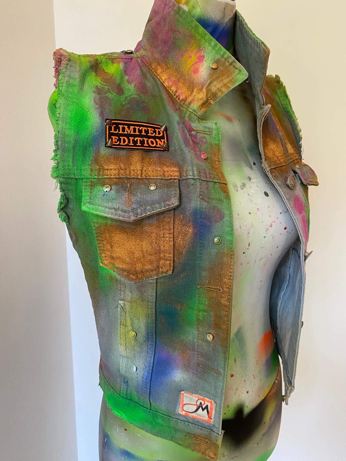 Gilet Denim Fosforescente 8M – Fenice Limited Edition
